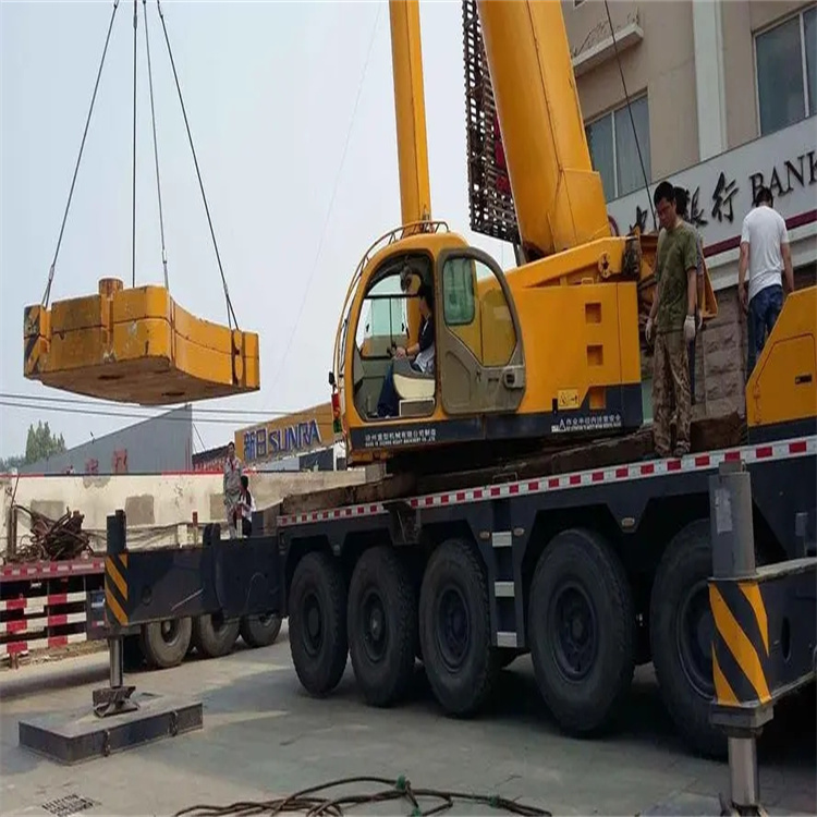 沙市当地吊车出租|机器吊装|75吨|工厂搬迁服务